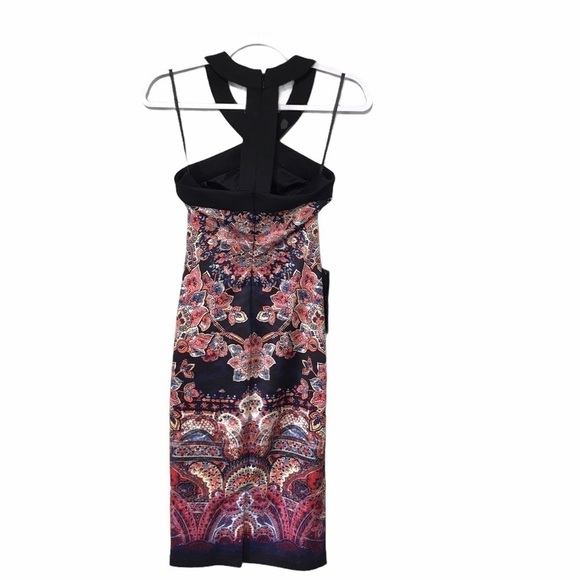 BeBe Floral Print Criss Cross straps Dress New D61 - Picture 8 of 9